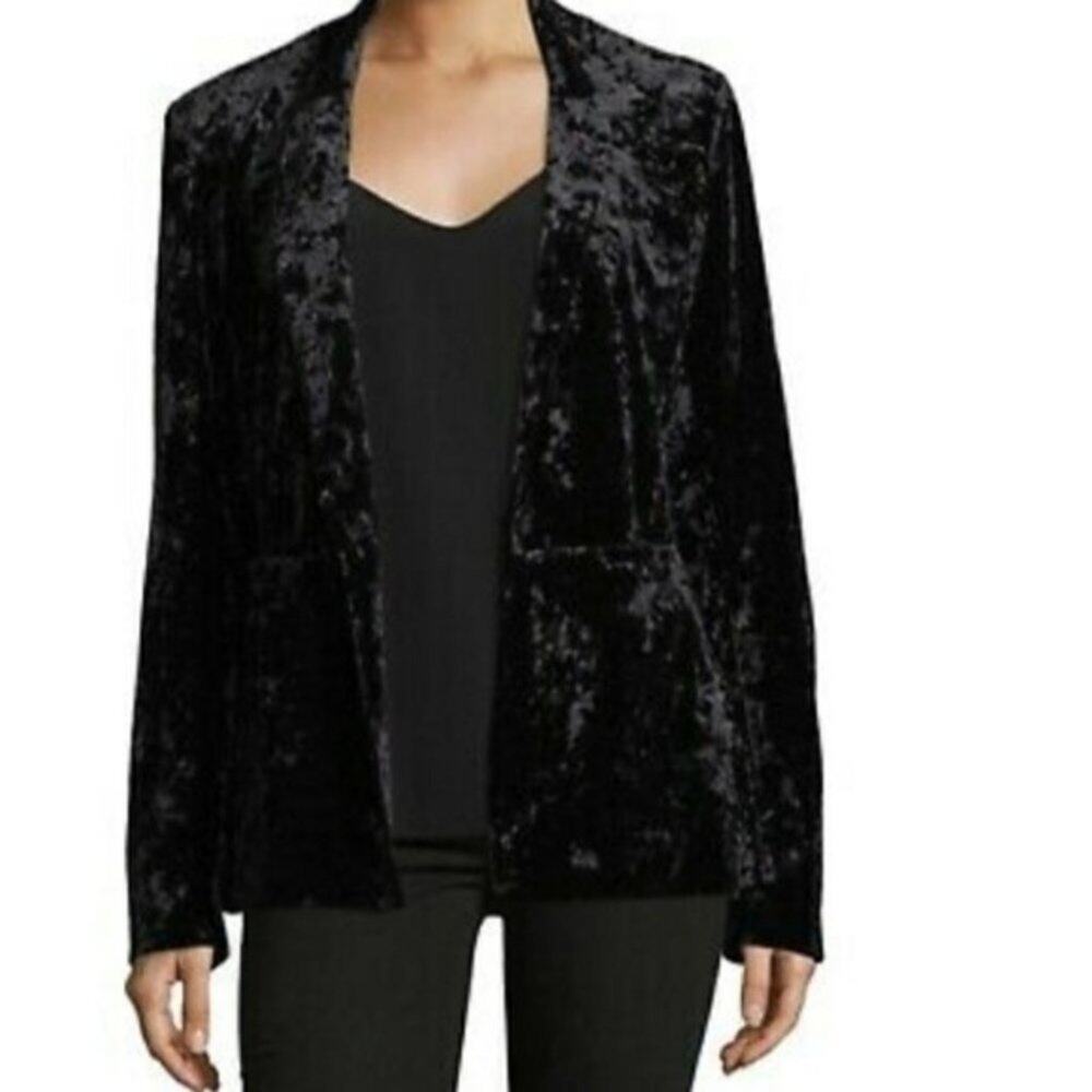 Sanctuary Crushed Velvet Blazer Floral Lined Medium Boho Y2K 90s